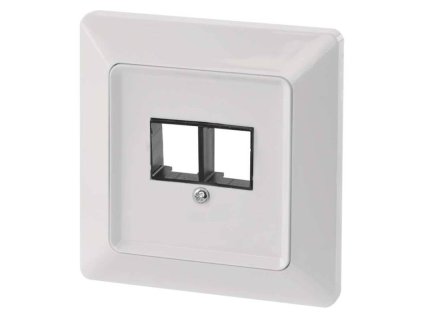 82A60044 Kryt datove zasuvky 2 x RJ45 bily 0a