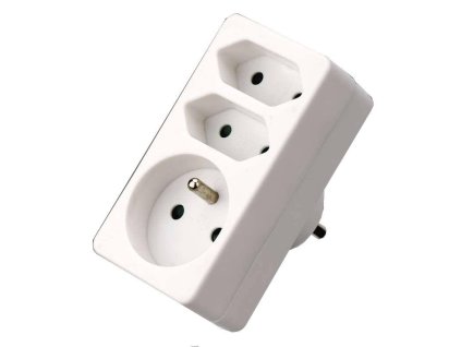 82P0025 Zasuvka rozbocovaci 2x plocha 1x kulata 0a