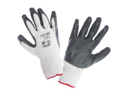 L220309P Rukavice NITRIL sedo bila vel 9 LAHTI PRO 0a