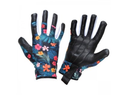 L272607K Rukavice kozi kuze L272607P kvetiny vel 7 LAHTI 0a