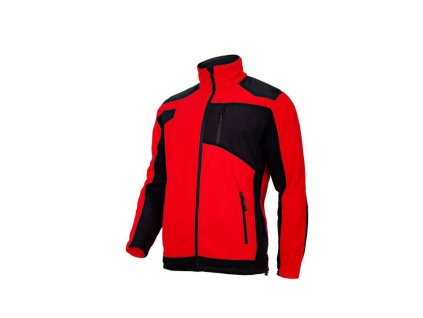 L4011501 Bunda flisova se zesilenim cerveno cerna vel S LAHTI PRO 0a