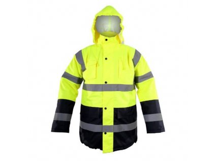 Bunda zimní reflexní, žlutá, 2XL, LAHTI PRO