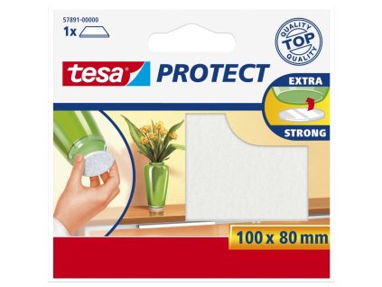 138461 Podlozka plstena samolepici 100 x 80 mm bile Protect TESA 0a