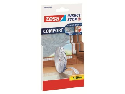 Zip suchý samolepící, 5,6 m x 0,9 mm, bílý, TESA