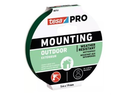148821 Paska montazni oboustranne lepici penova 55751 venkovni 5 m x 19 mm zelena 0a