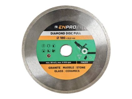 706253 Kotouc diamantovy plny 180 x 22 2 mm ENPRO 0z