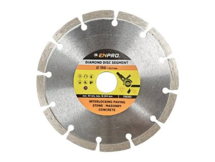 Kotouč diamantový segment Ø 150 x 22.2 mm, ENPRO
