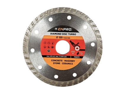 706272 Kotouc diamantovy turbo 125 x 22 2 mm ENPRO 0z