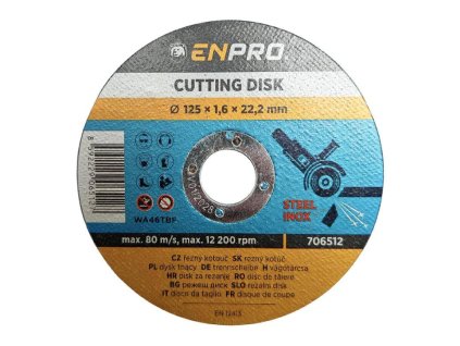 706512 Kotouc na kov rezny 125 x 1 6 x 22 2 mm ENPRO 0z