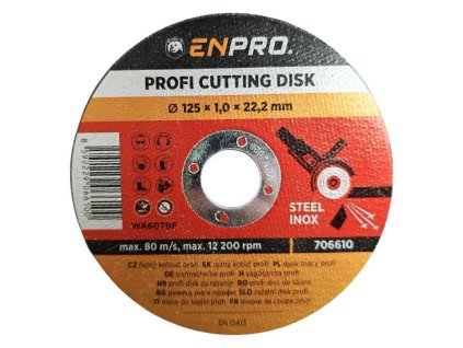 706610 Kotouc na kov rezny PROFI 125 x 1 x 22 2 mm ENPRO 0z