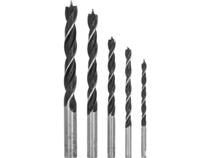 Vrták do dřeva, sada 5 ks, 4 – 10 mm, MEGA, PROLINE