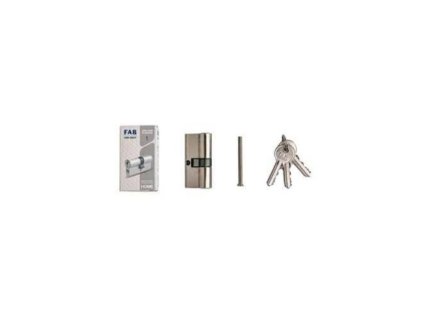 Vložka zámku, FAB HOME MOSAZ, 65 mm, 3 klíče