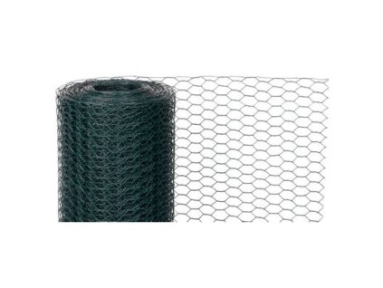 142163Q Pletivo GARDEN HEX PVC 1000 25 1 0 mm zelene RAL 6005 sestihranne chovatelske bal 25 m 0a