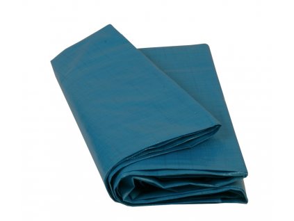 PE plachta zakrývací 6x10m 70g/1m2 modro-stříbrná