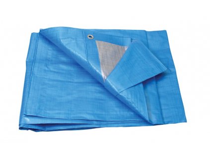 PE plachta zakrývací PROFI 6x10m 140g/1m2 modro-stříbrná