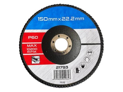 122201 Kotouc lamelovy brusny na kov 150 x 22 23 mm zrnitost 60 0z