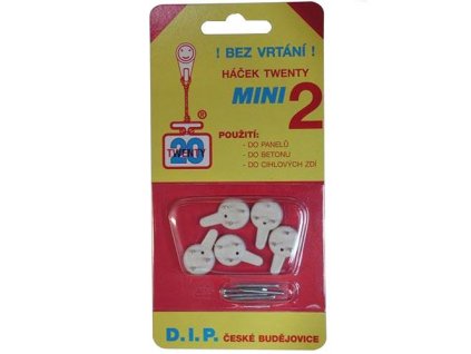 háček tw.mini II PH BÍ (5ks) 1104  (7015)