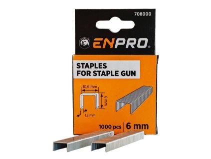708000 Spony EXTRA 6 mm 1000 ks ENPRO 0z