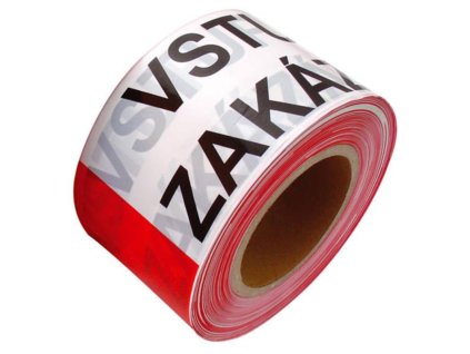 720270 Paska vystrazna VSTUP ZAKAZAN 80 mm x 250 m 0a