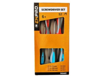 703451 Sroubovaky SET 6 ks PZ ploche CrV ENPRO 0z