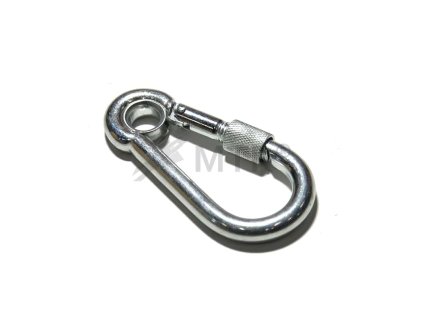 Karabina hasičská s okem a pojistkou (Varianta 100x10mm Zn)
