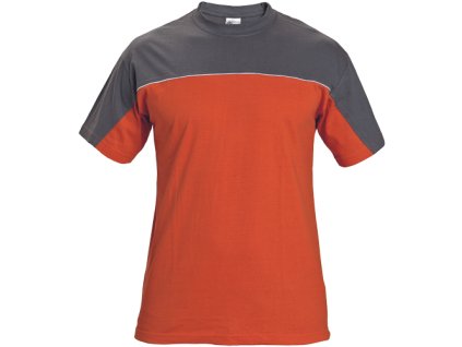 DESMAN tričko (Varianta DESMAN tričko šedá/oranžová 4XL)