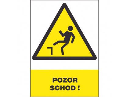 12312 T. Pozor - schod -bezpeč.tabulka
