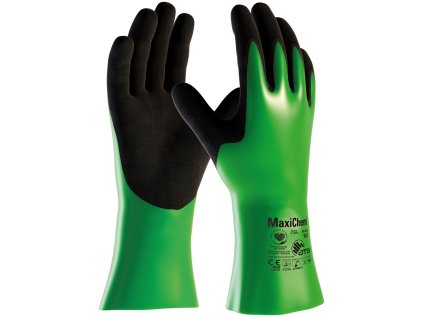 ATG® chemické rukavice MaxiChem® 56-635 (Velikost 09, Barva zelené odstíny)