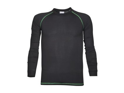 Funkční tričko s dlouhým rukávem ARDON®TRIP černo-zelená (Velikost S, Barva černá)