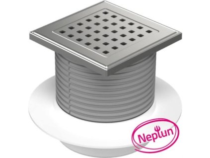 149705 Vpust podlahova spodni NEPTUN D 50 mm limec nerez mrizka GATE ENPRO 0z