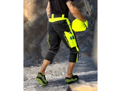 Kalhoty 3/4 ARDON®NEON černo-žlutá