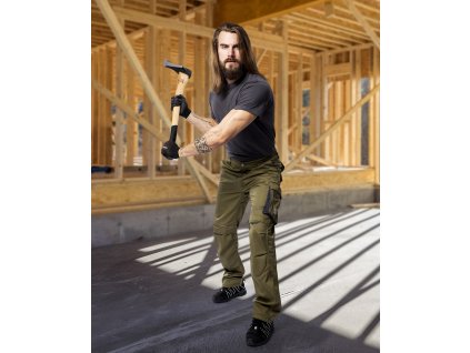 Kalhoty ARDON®SUMMER prodloužené khaki - DOPRODEJ (Velikost S, Barva khaki)