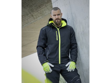Zimní softshellová bunda ARDON®VISION černo-žlutá (Velikost XS, Barva černá)