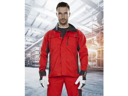 Blůza ARDON®PRE100 červeno-černá – DOPRODEJ (Velikost 58, Barva červené odstíny)