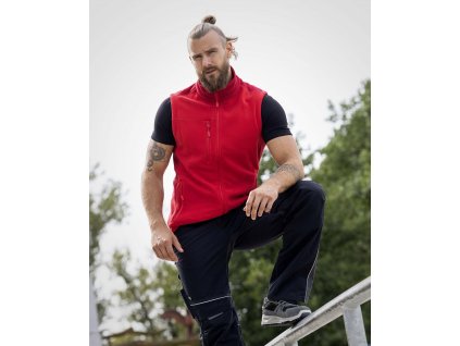Vesta fleece ARDON®MARTIN červená (Velikost S, Barva červené odstíny)