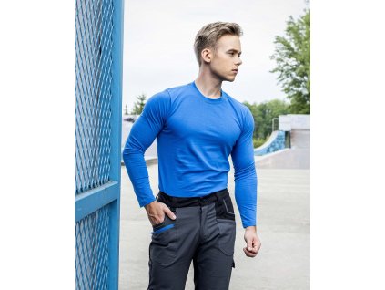 Tričko ARDON®CUBA s dlouhým rukávem modrá (Velikost S, Barva modré odstíny)