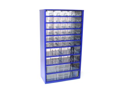 skříňka 3 velikosti 30 mal.,4 stř.,2 vel.zásuvky 30,5x55x15,5cm kov.MO