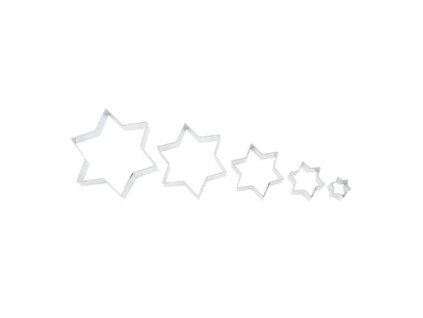 vykraj.cukroví HVĚZDIČKA sada 5díl.