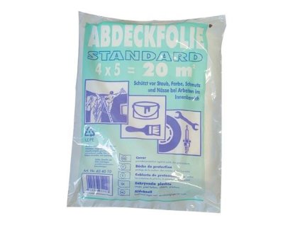 fólie zakrývací 4x 5m,  7µm