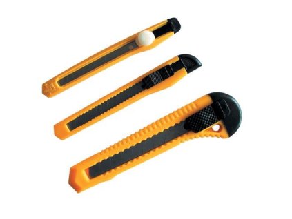 nůž odlamovací sada 3díl. (9mm, 18mm)