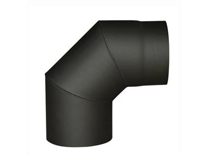 koleno kouřové 145mm/90st.t.1,5mm ČER