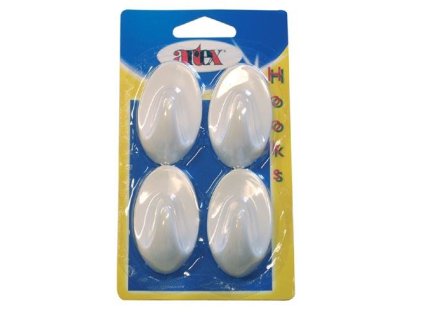 háček samolepicí ovál velký PH BÍ  (4ks)