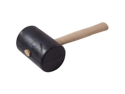 palička gumová 90mm, dřevěná rukojeť, česká výroba