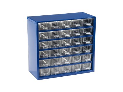 skříňka 1 velikost 30 mal.zásuvek 30,5x28x15,5cm kov.MO