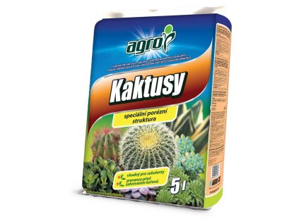 substrát pro kaktusy a sukulenty 5l AGRO