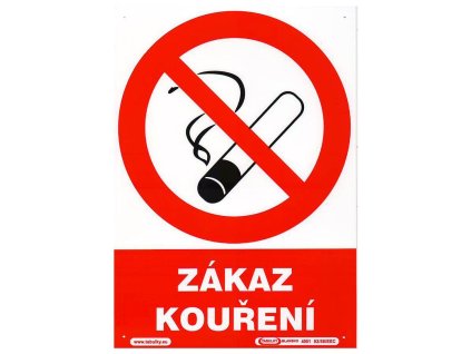 tabulka - ZÁKAZ KOUŘENÍ 210x297mm (A4) PH