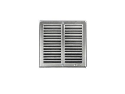 mřížka větrací se síťovinou 250x250mm nerez