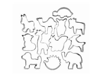 vykraj.cukroví ZVÍŘÁTKA sada 12díl.