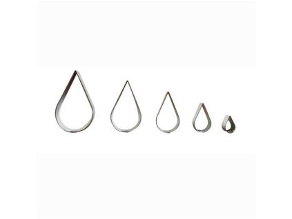 vykraj.cukroví KAPKA hladká sada 5díl.