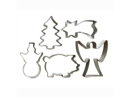 vykraj.cukroví vánoční sada malá 5díl.